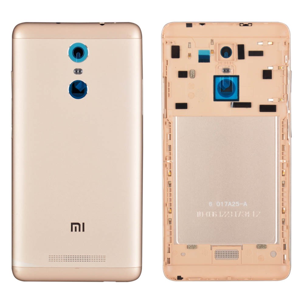 Задняя крышка для Xiaomi Redmi NOTE 3, цвет золотой фото 1