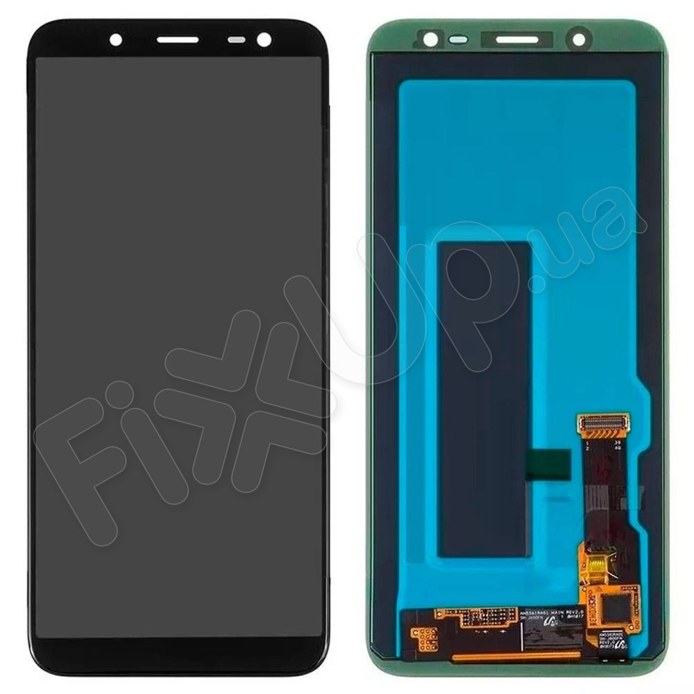 Дисплей для Samsung J600H /DS Galaxy J6 (2018) с тачскрином в сборе, цвет черный, OLED фото 1