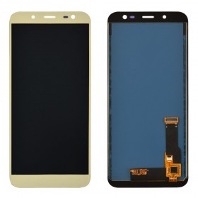 Дисплей для Samsung j600 (j600H/DS) Galaxy J6 (2018) з тачскріном у зборі, без рамки,  колір золотий, ips (tft)