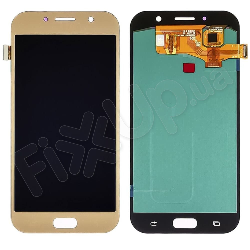Дисплей для Samsung A720F /DS Galaxy A7 (2017) с тачскрином в сборе, цвет золотой, IPS (TFT) фото 1