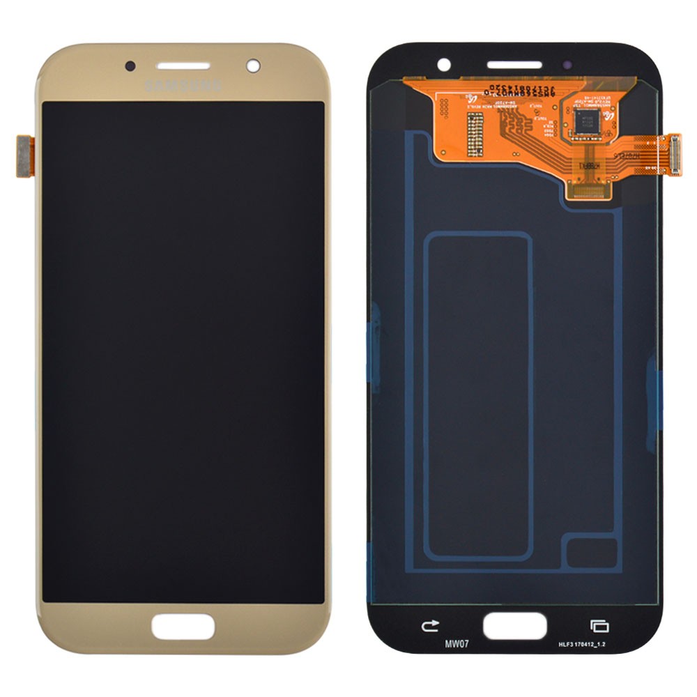 Дисплей Samsung A720F/DS Galaxy A7 (2017) з тачскрином у зборі, колір золотий, сервісний оригінал фото 1