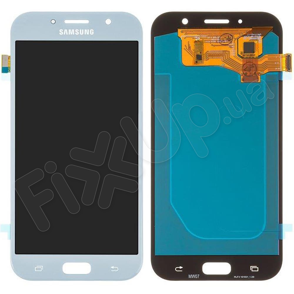 Дисплей для Samsung A720F/DS Galaxy A7 (2017) з тачскрином у зборі, колір синій, OLED small LCD фото 1