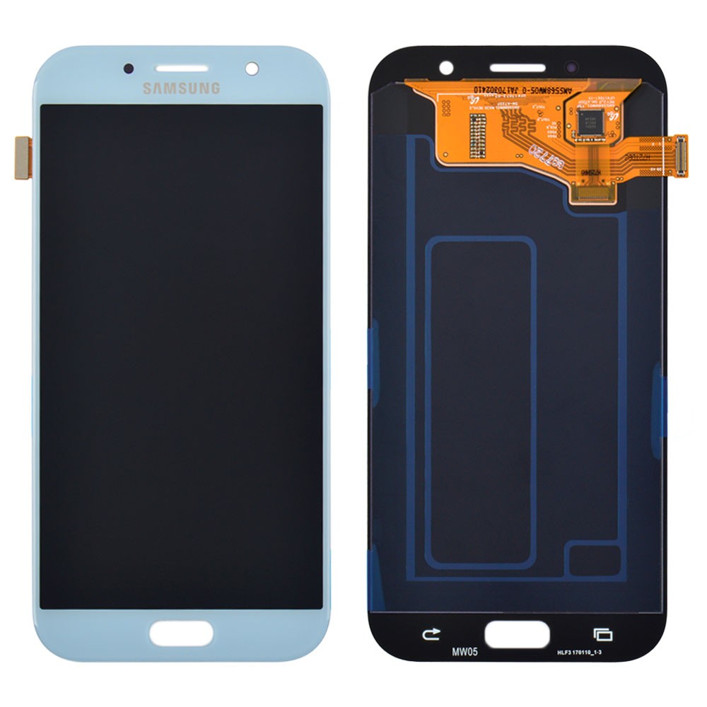 Дисплей Samsung A720F/DS Galaxy A7 (2017) з тачскрином у зборі, колір синій, сервісний оригінал фото 1