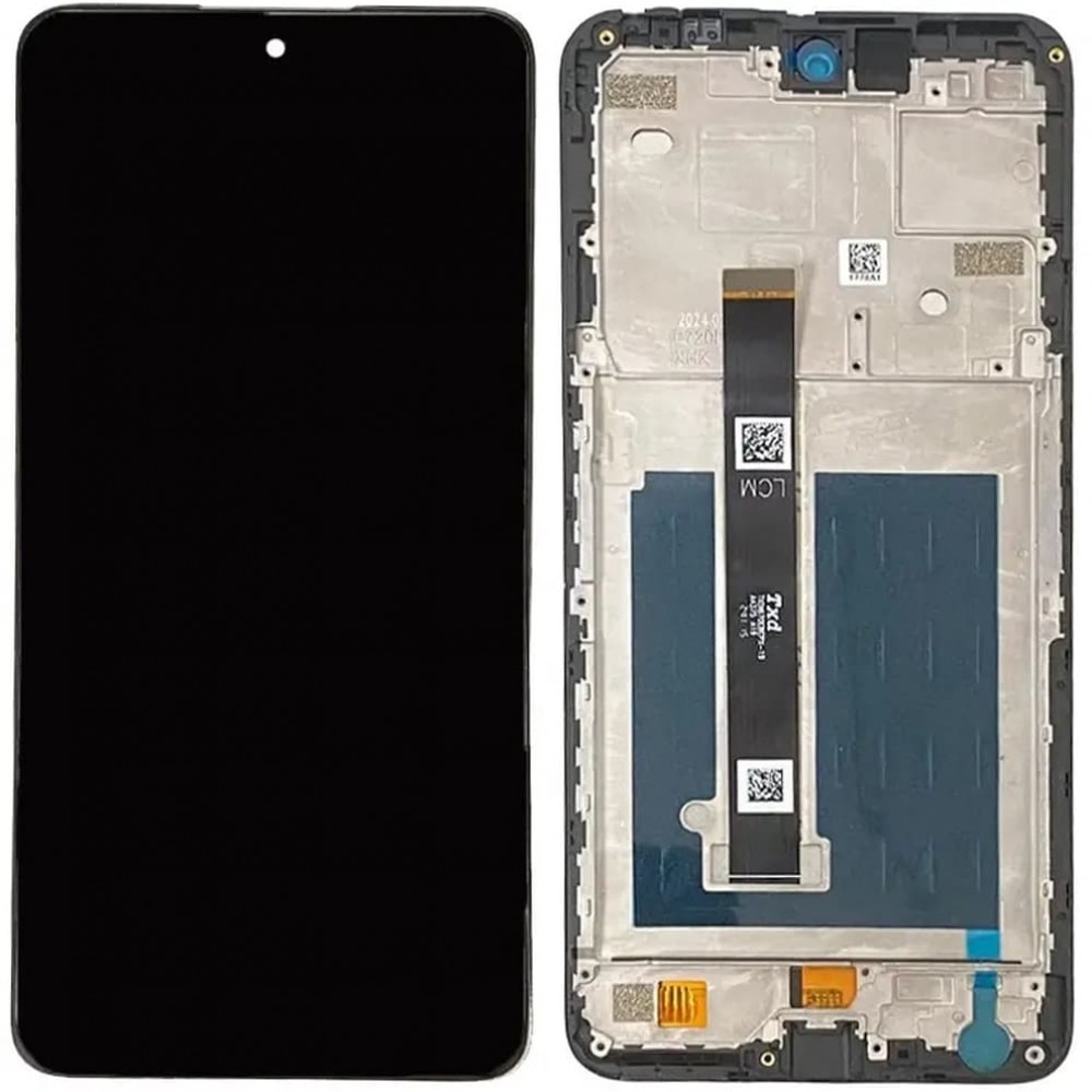 Дисплей для ZTE Nubia Focus Pro 5G, з тачскріном і рамкою, чорний фото 1