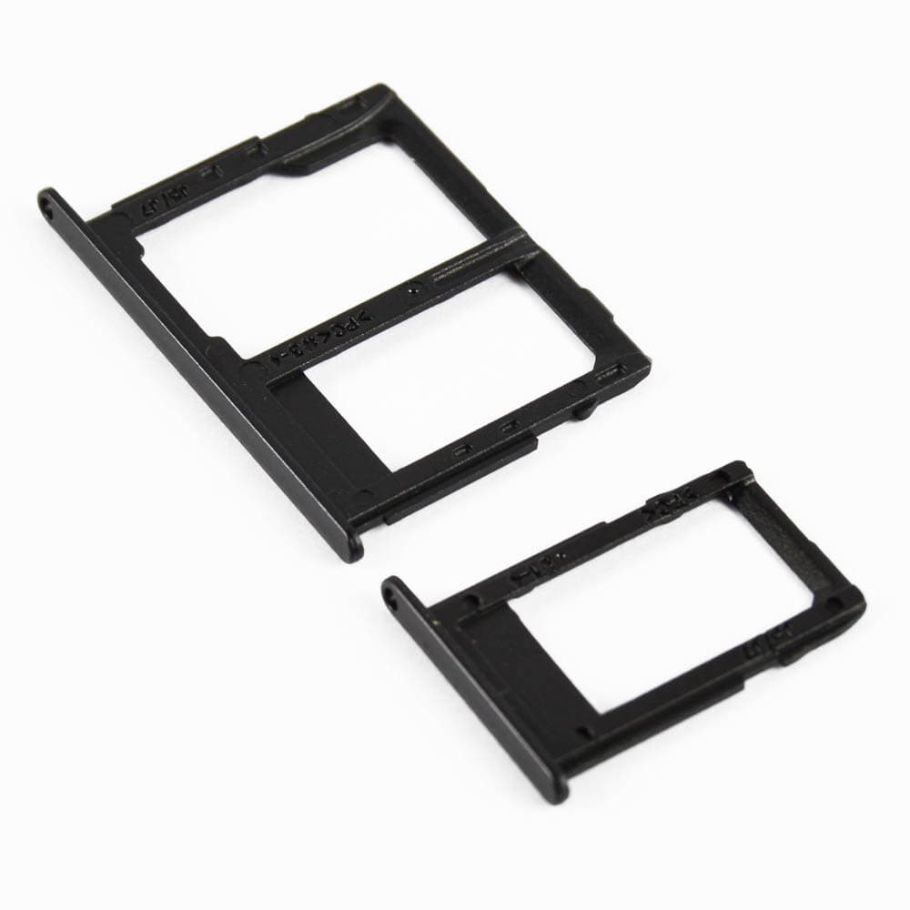Держатель сим карты для Samsung J530F Galaxy J5, J730F Galaxy J7 (2 pcs), цвет черный фото 1