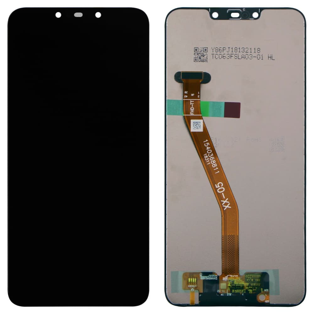 Дисплей для Huawei P Smart Plus, Nova 3i (INE-LX1) с тачскрином в сборе, цвет черный, оригинал с замененным стеклом фото 1