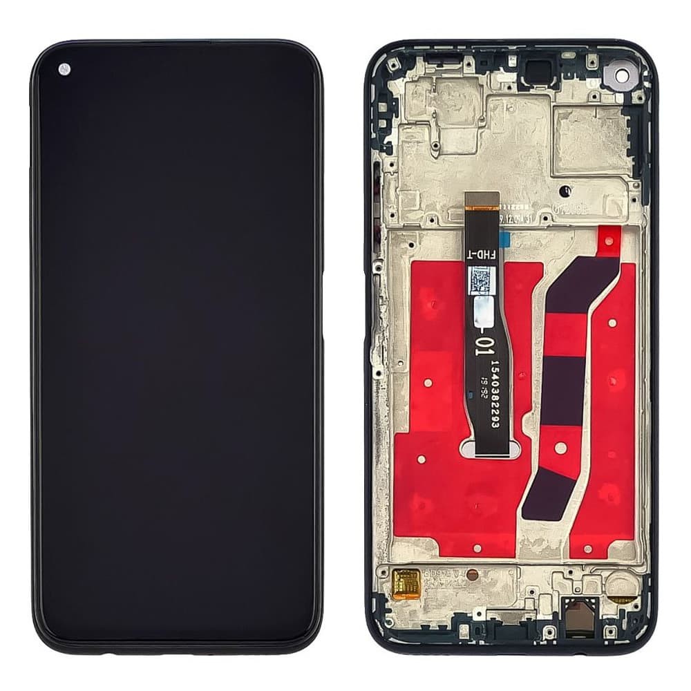 Дисплей для Huawei P40 Lite/Honor 5i/Nova 5i/Nova 6SE/Nova 7i/P20 Lite 2019 (JNY-LX1/GLK-LX1) с тачскрином и рамкой в сборе, цвет черный фото 1