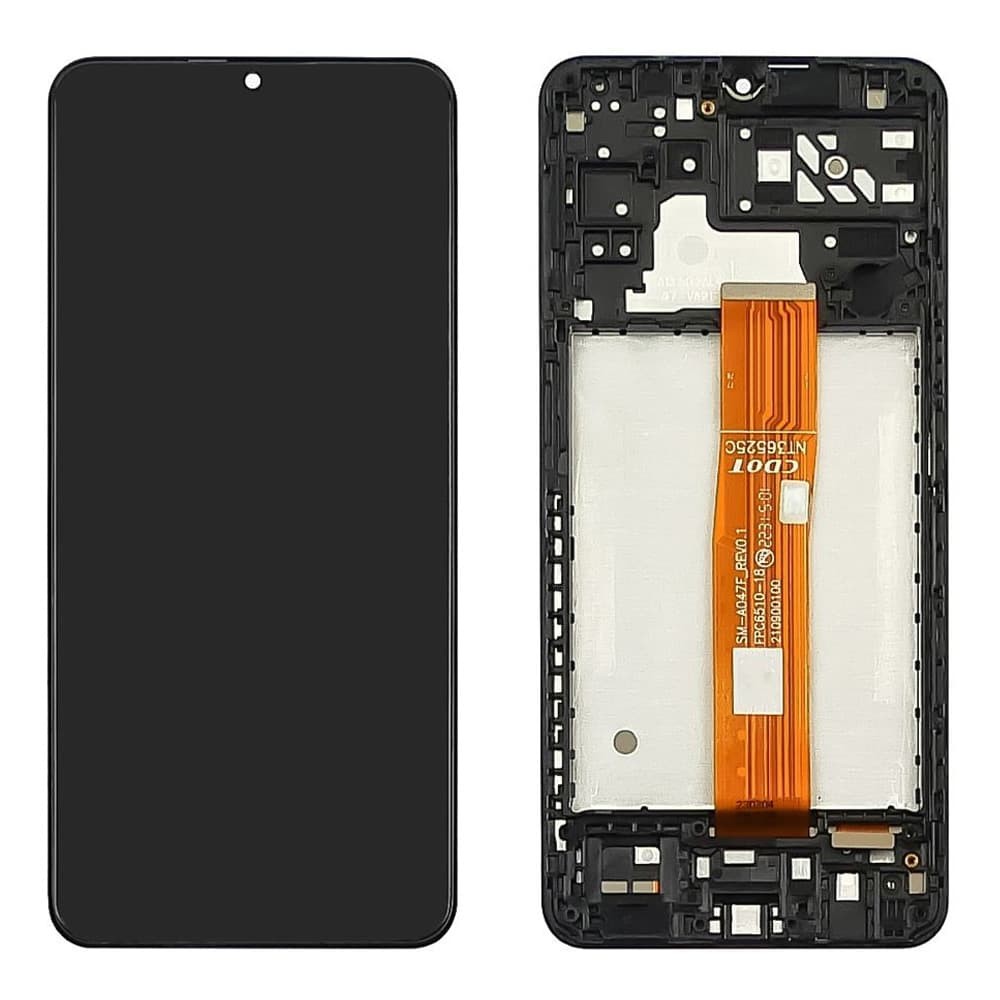 Дисплей для Samsung A047F Galaxy A04S 2022, с тачскрином и рамкой в сборе, цвет черный, IPS(TFT) фото 1