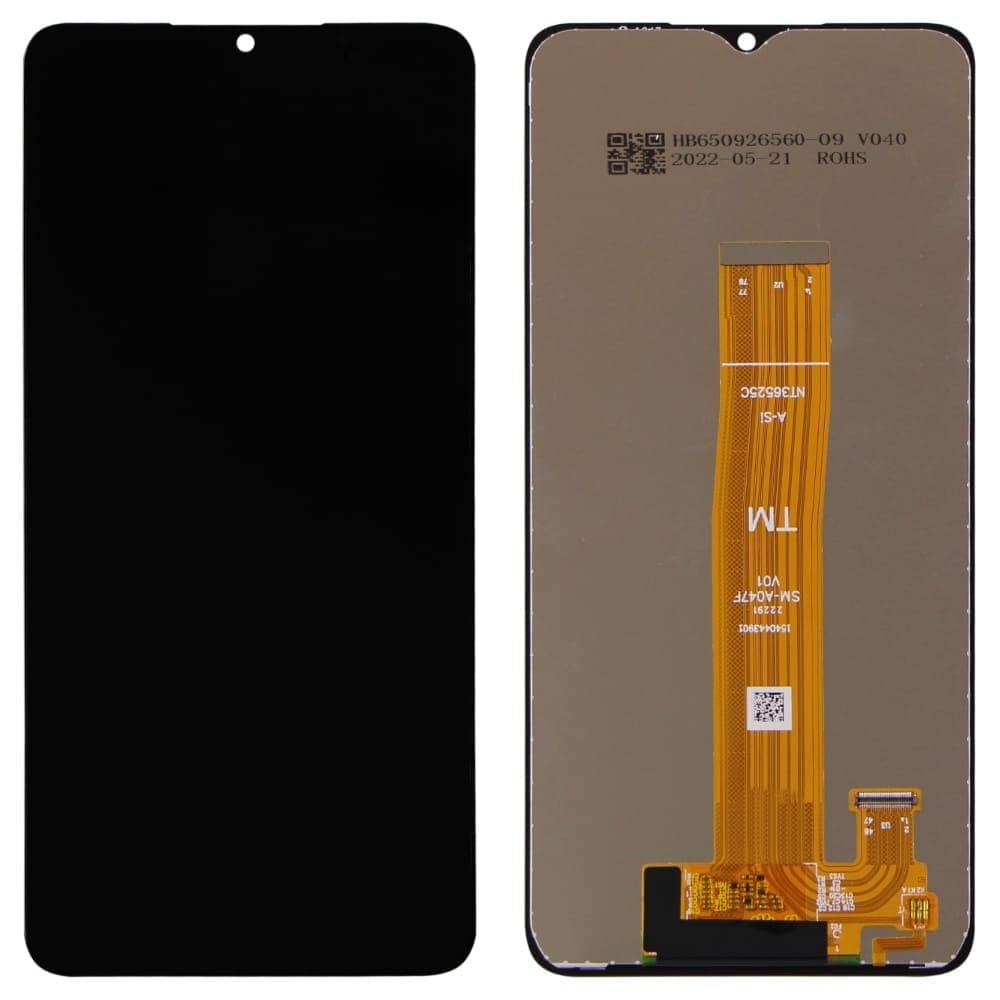 Дисплей для Samsung A047F Galaxy A04S 2022 (GH81-29805A), з тачскріном, чорний, сервісний оригінал фото 1