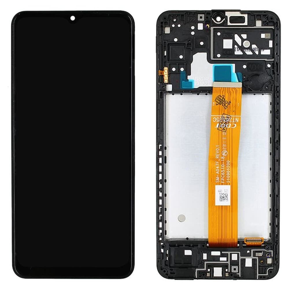 Дисплей для Samsung A047F Galaxy A04S 2022 (GH81-29805A), з тачскріном і рамкою в зборі, колір чорний, сервісний оригінал фото 1