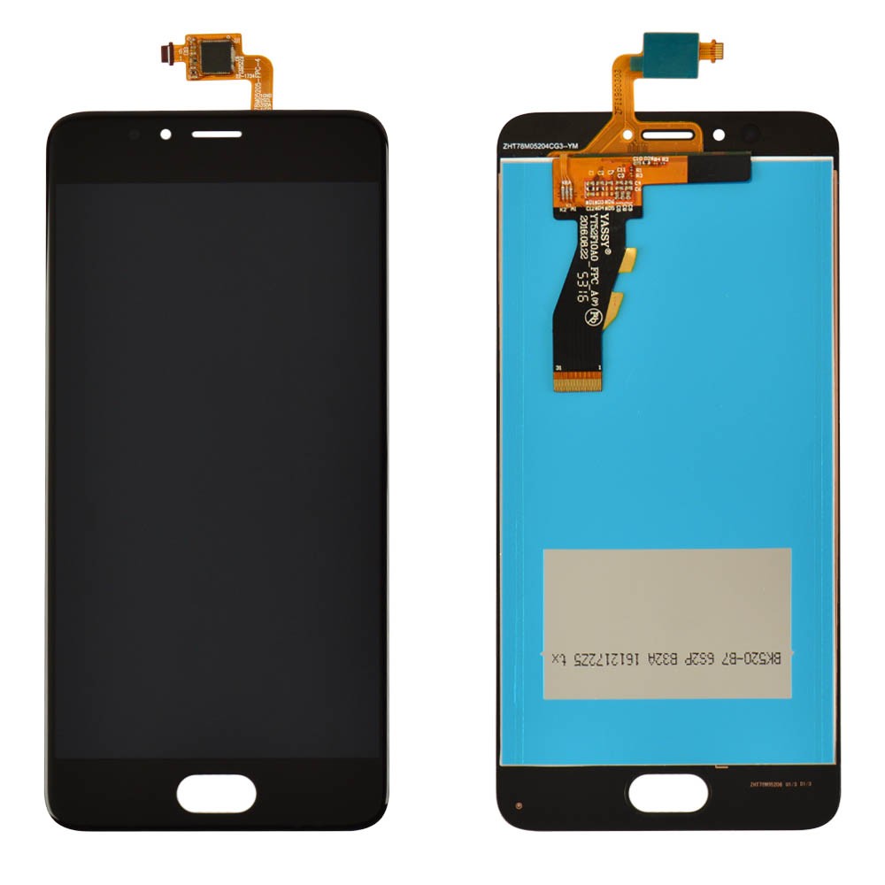 Дисплей для Meizu M5S, M5s mini з тачскрином у зборі, колір чорний, оригінал фото 1
