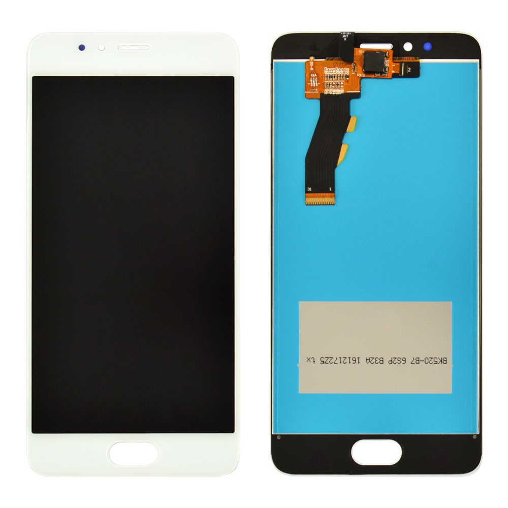Дисплей для Meizu M5S, M5s mini з тачскрином у зборі, колір білий, Orig PRC фото 1