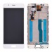 Дисплей для Meizu M5S, M5s mini з тачскрином та рамкою в зборі, колір білий, оригінал миниатюра 1