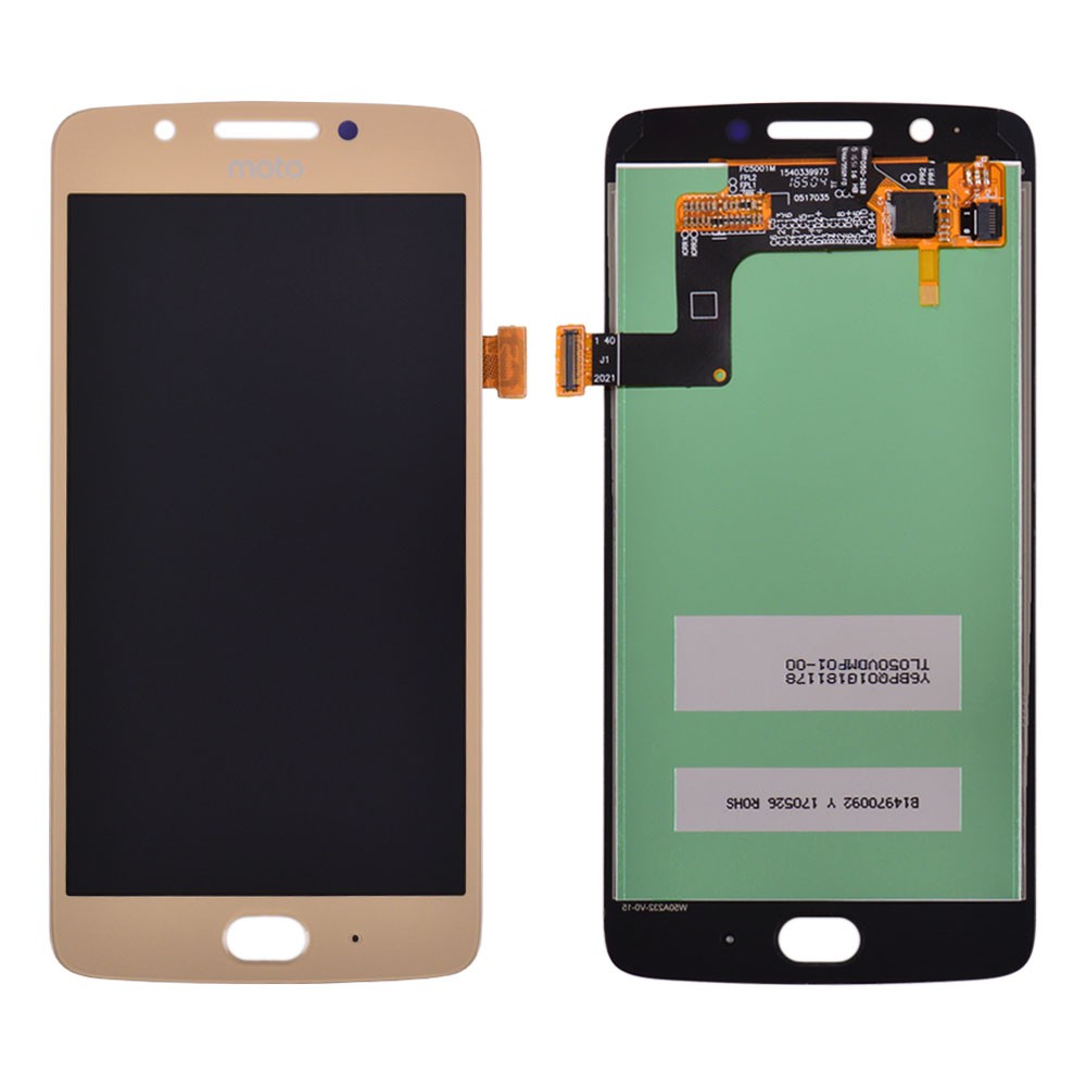 Дисплей Motorola XT1676 Moto G5 з тачскрином у зборі, колір золотий фото 1
