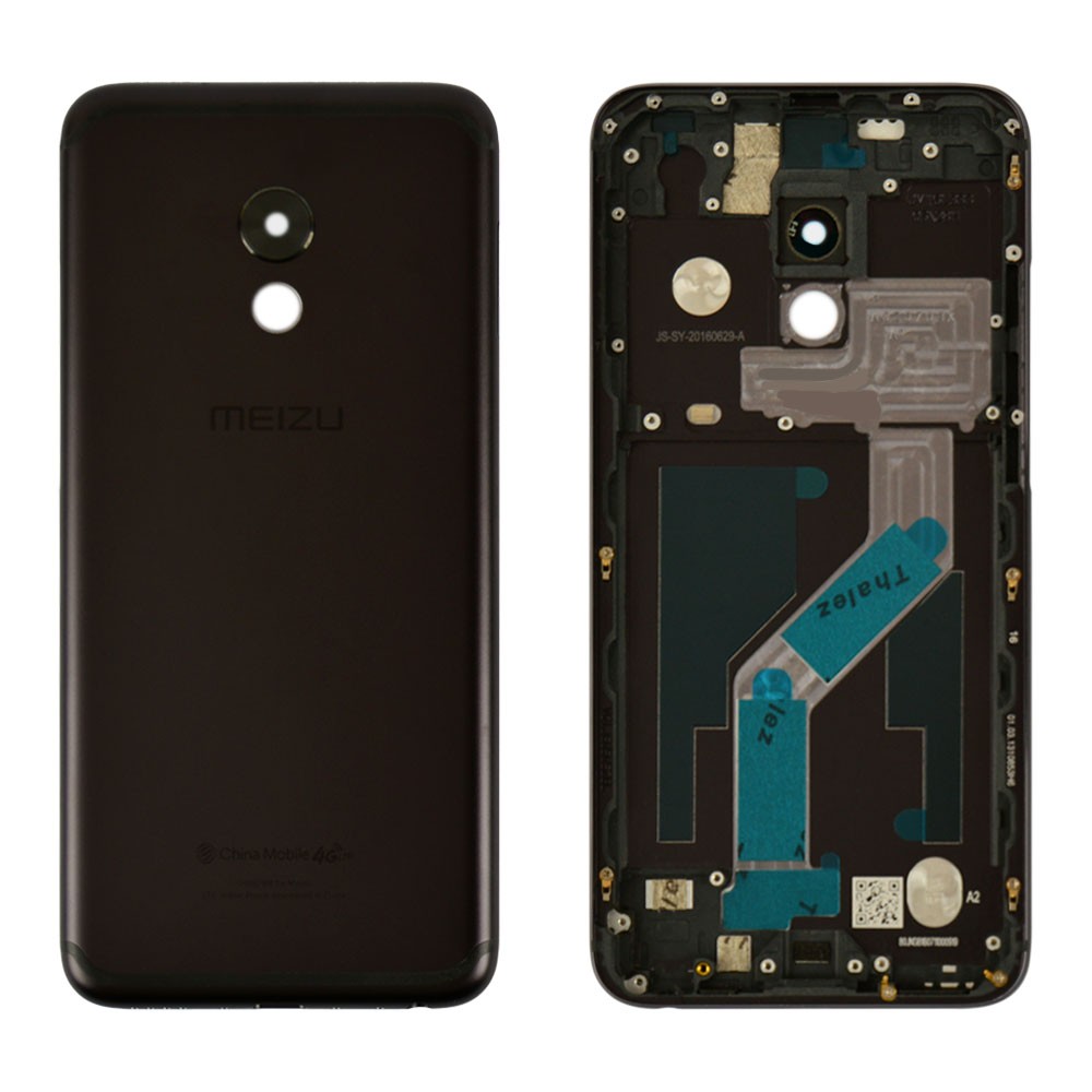 Задня кришка Meizu Pro 6, колір чорний фото 1