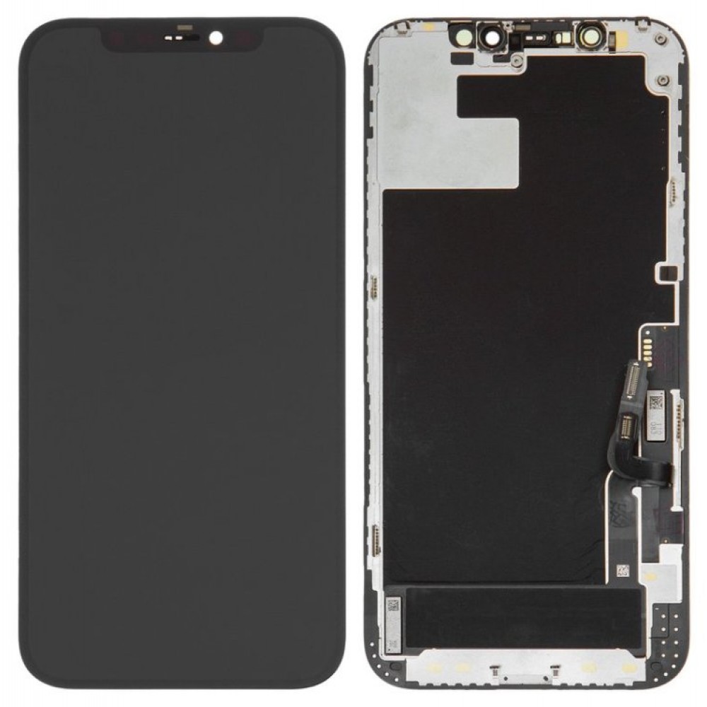 LCD iPhone 12/iPhone 12 Pro (6.1) + Touchscreen (black) Original Change Glass фото 1 Дисплей для iPhone 12/iPhone 12 Pro (6.1) з тачскріном в зборі, колір чорний, оригінал замінене скло фото 1