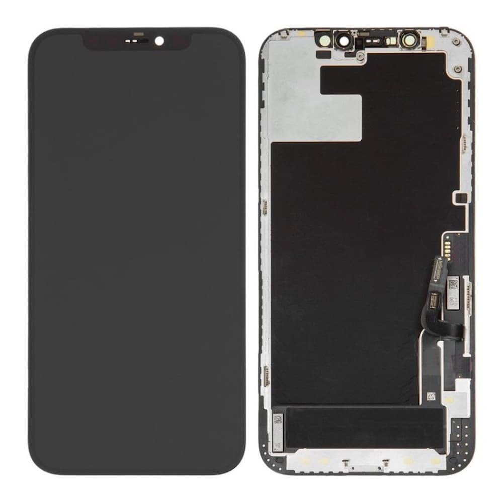 Дисплей для iPhone 12/iPhone 12 Pro (6.1) с тачскрином в сборе, цвет черный, JCID-OLED (без ошибки) фото 1