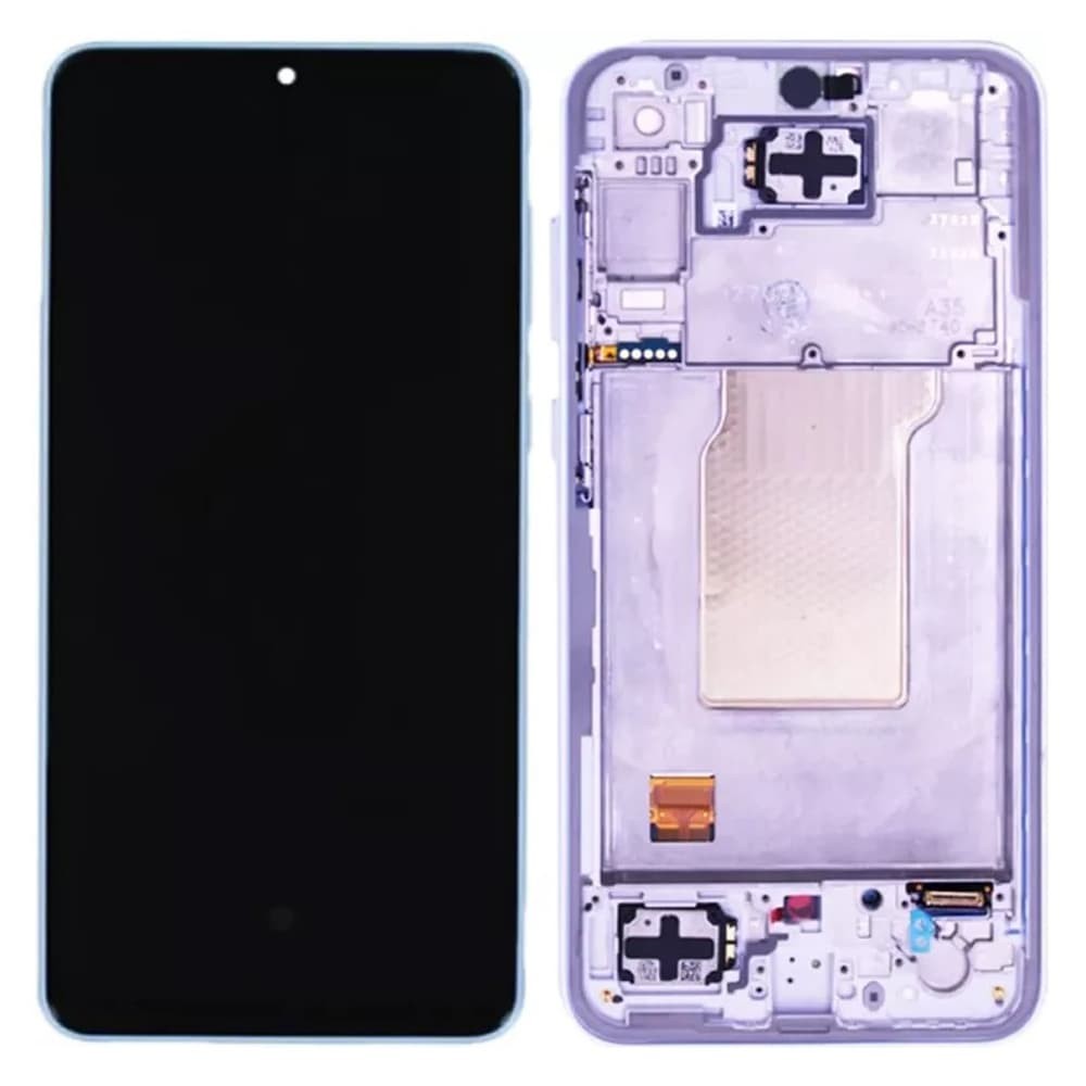 Дисплей для Samsung A356 Galaxy A35 2024 (GH82-34224C), с тачскрином и рамкой в сборе, цвет фиолетовый, сервисный оригинал фото 1