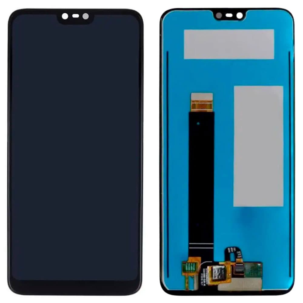 Дисплей для Nokia 7.1 з тачскрином у зборі, колір чорний фото 1