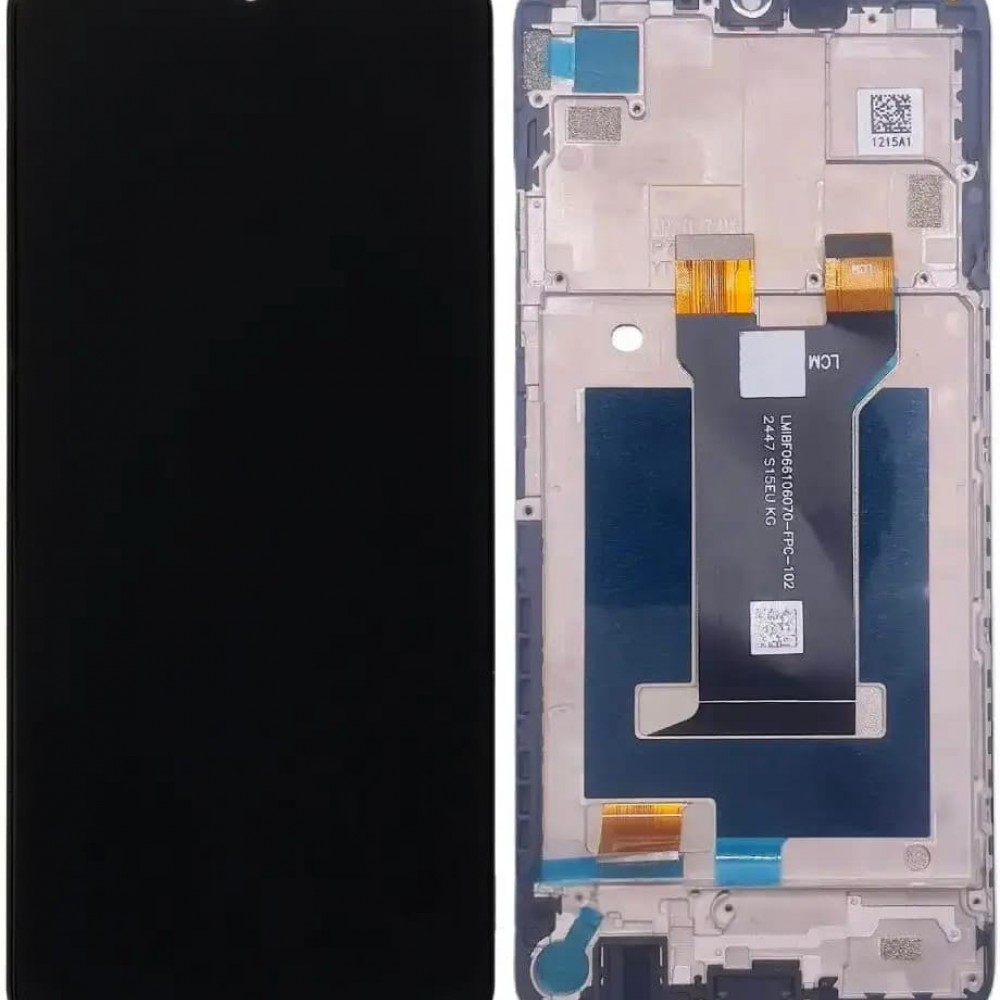 Дисплей для ZTE Nubia Neo 5G, с тачскрином и рамкой, черный фото 1