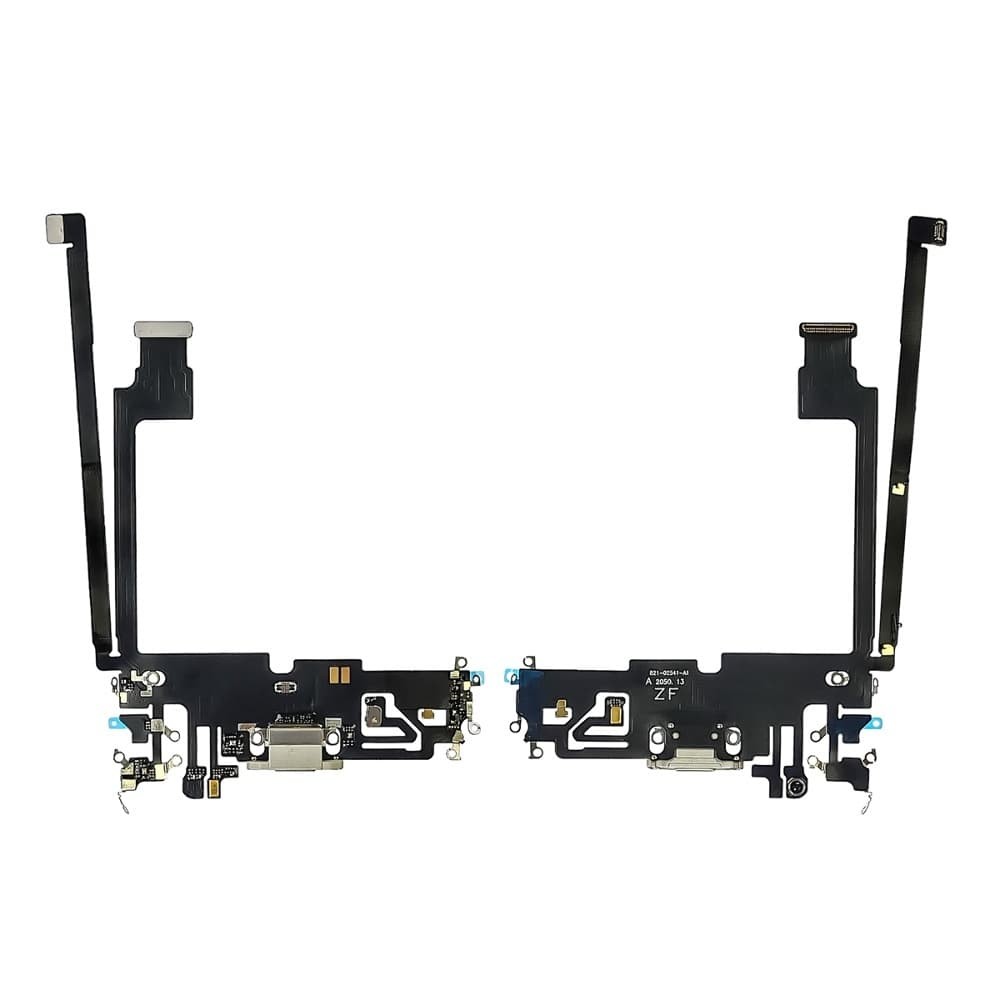 Шлейф з роз'ємом зарядки для iPhone 12 Pro Max, колір сірий фото 1