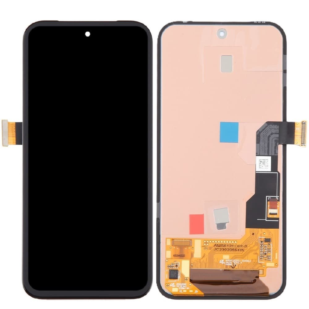 Дисплей для Google Pixel 8A, з тачскріном, чорний, OLED фото 1