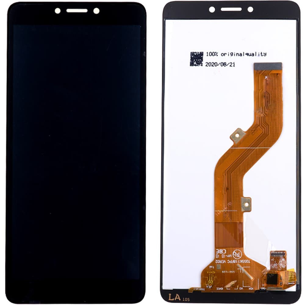 Дисплей для Tecno Pop 2 Power B1P/ Itel P13, с тачскрином в сборе, цвет черный фото 1