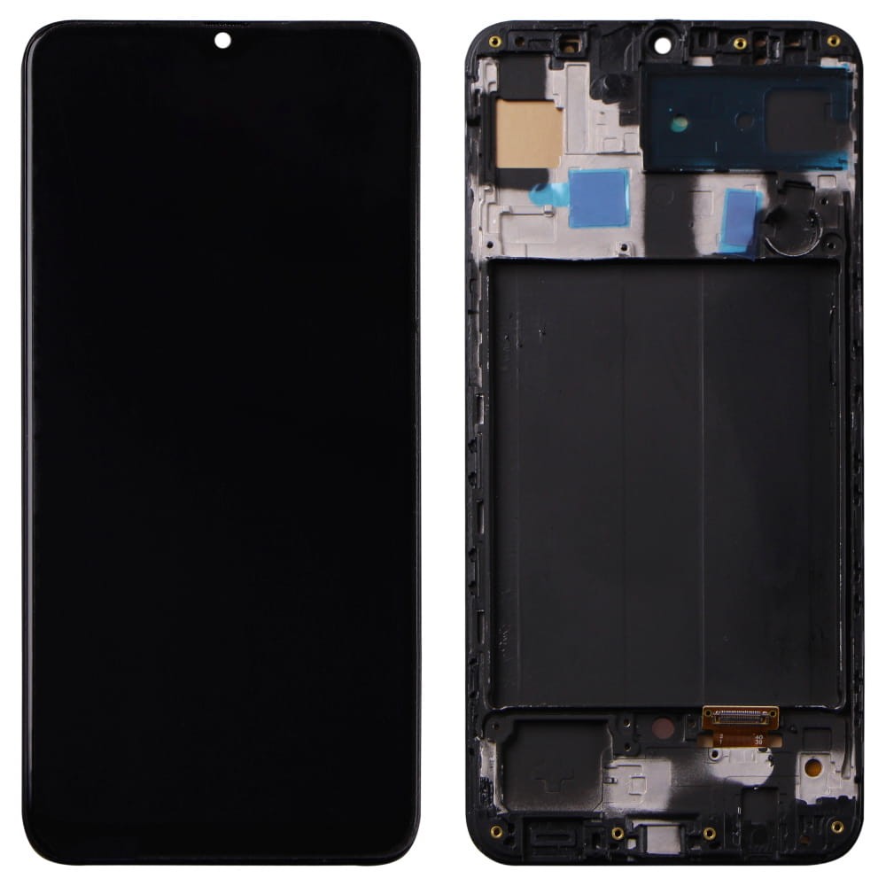 Дисплей для Samsung A505F/DS Galaxy A50 (2019) з тачскріном і рамкою в зборі, колір чорний, OLED small LCD, уцінка фото 1
