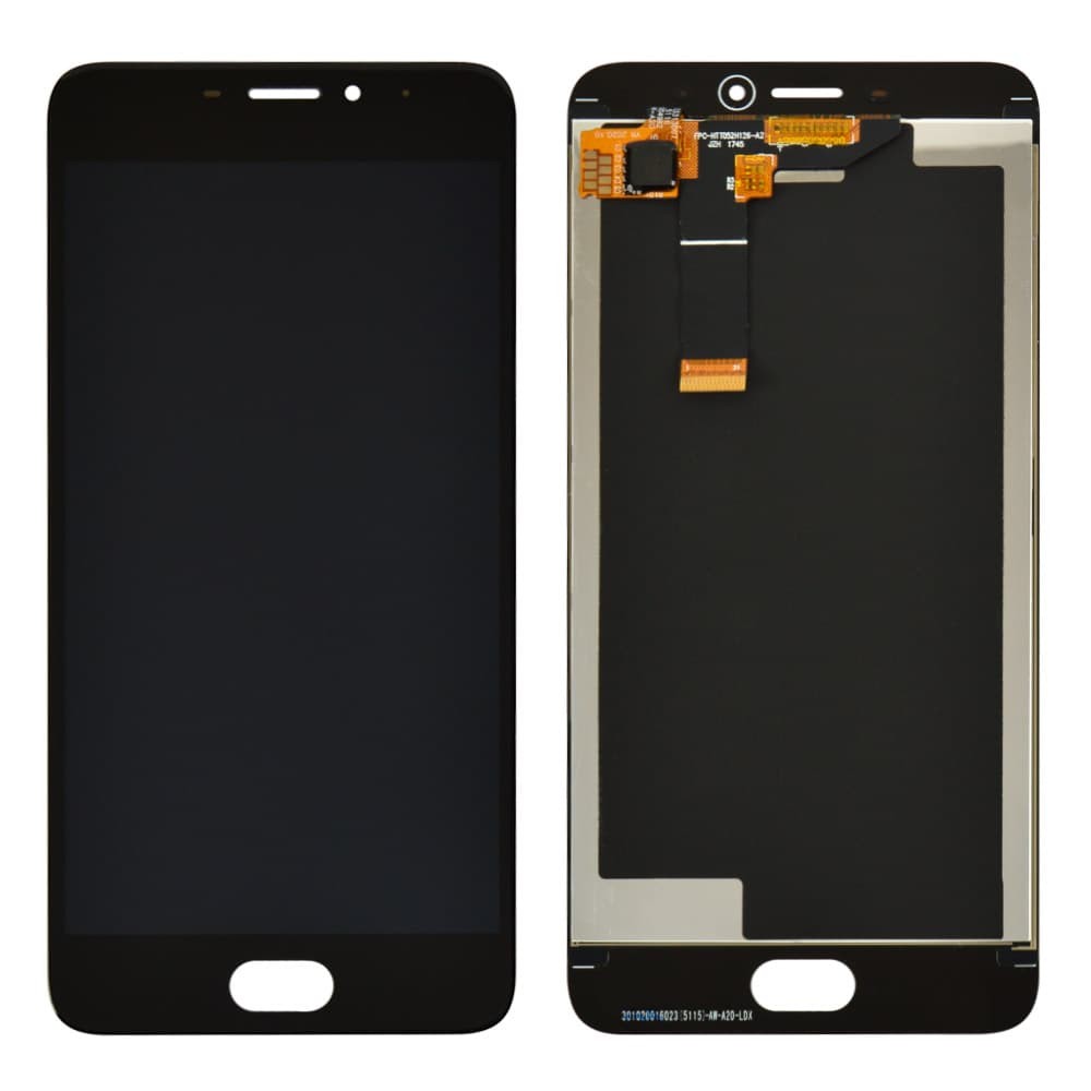 Дисплей для Meizu M6 с тачскрином в сборе, цвет черный, оригинал с замененным стеклом, уценка фото 1
