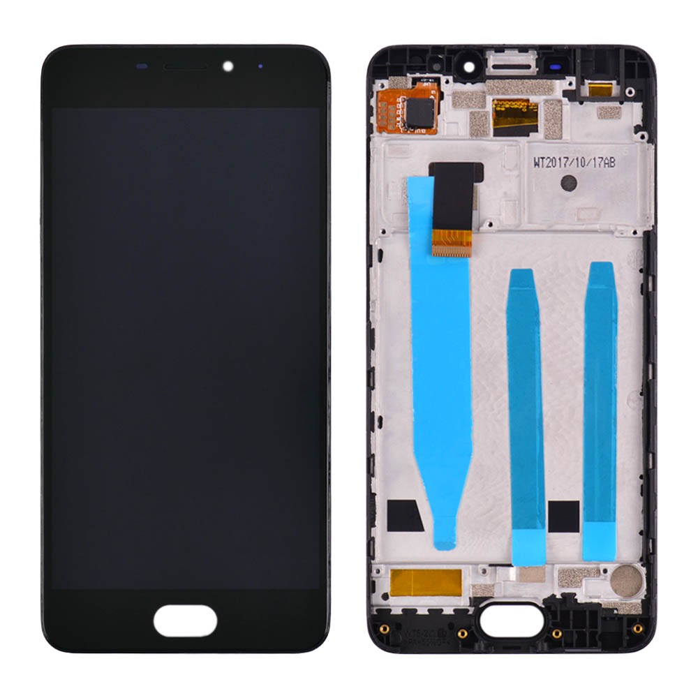 Дисплей для Meizu M6 із тачскрином і рамкою в зборі, колір чорний фото 1
