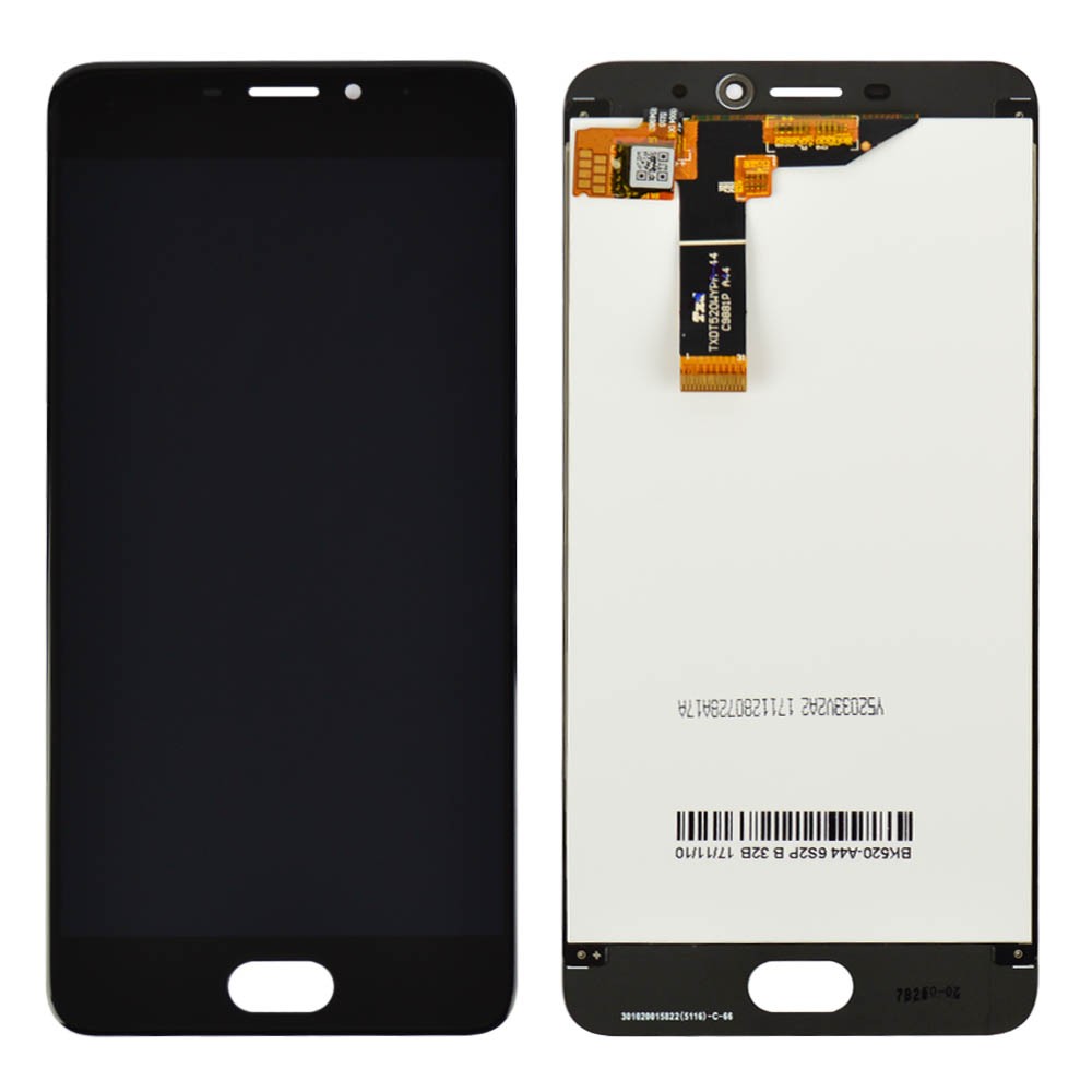 Дисплей для Meizu M6 з тачскрином у зборі, колір чорний, оригінал, уцінка фото 1
