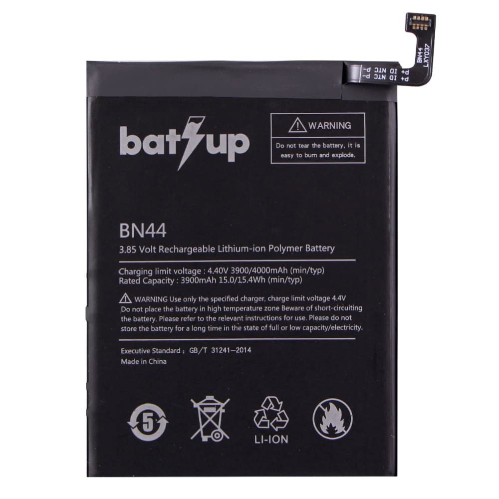 Аккумулятор BN44 для Xiaomi Redmi 5 Plus, 3900mAh, BatUp фото 1