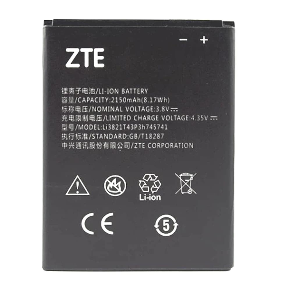 Аккумулятор Li3821T43P3h745741 для ZTE L5 Plus, 2150 mAh фото 1