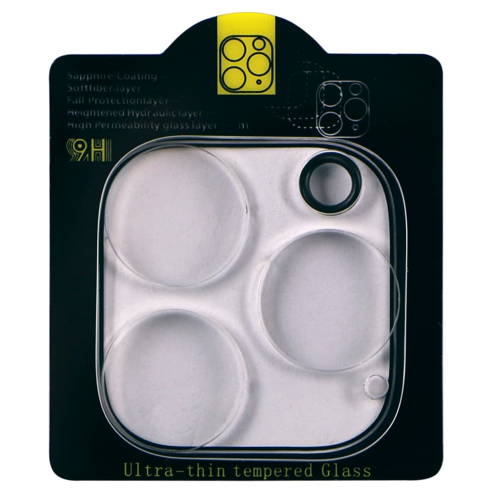 Защитное стекло для камеры iPhone 15 Pro/15 Pro Max, цвет черный фото 1