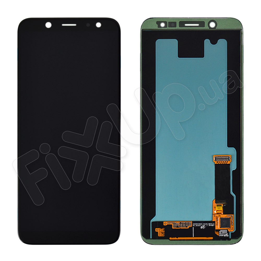 Дисплей для Samsung A600F/DS Galaxy A6 (2018) с тачскрином, сервисный оригинал, цвет черный фото 1