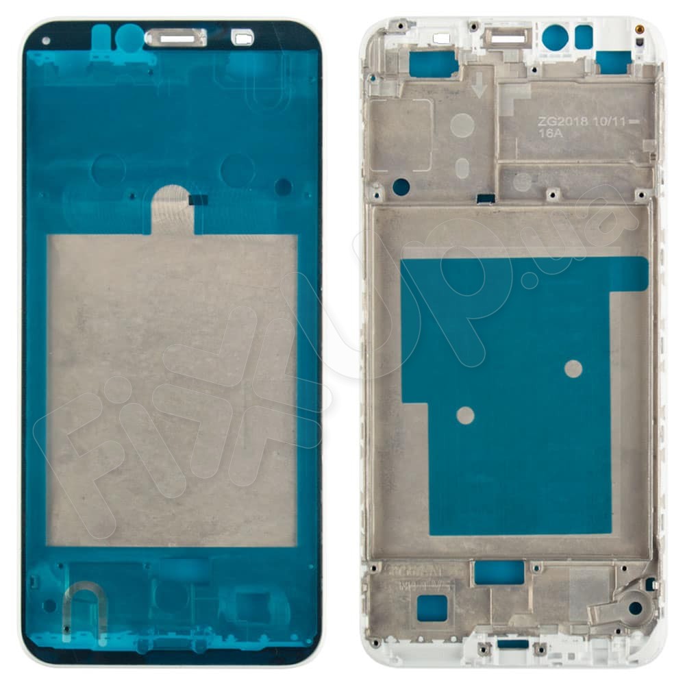 Рамка для дисплея Huawei Y6 2018, Honor 7A Pro, Honor 7C, Y6 Prime 2018 (AUM-L29/AUM-L41/ATU-L21/ATU-L31), колір білий фото 1