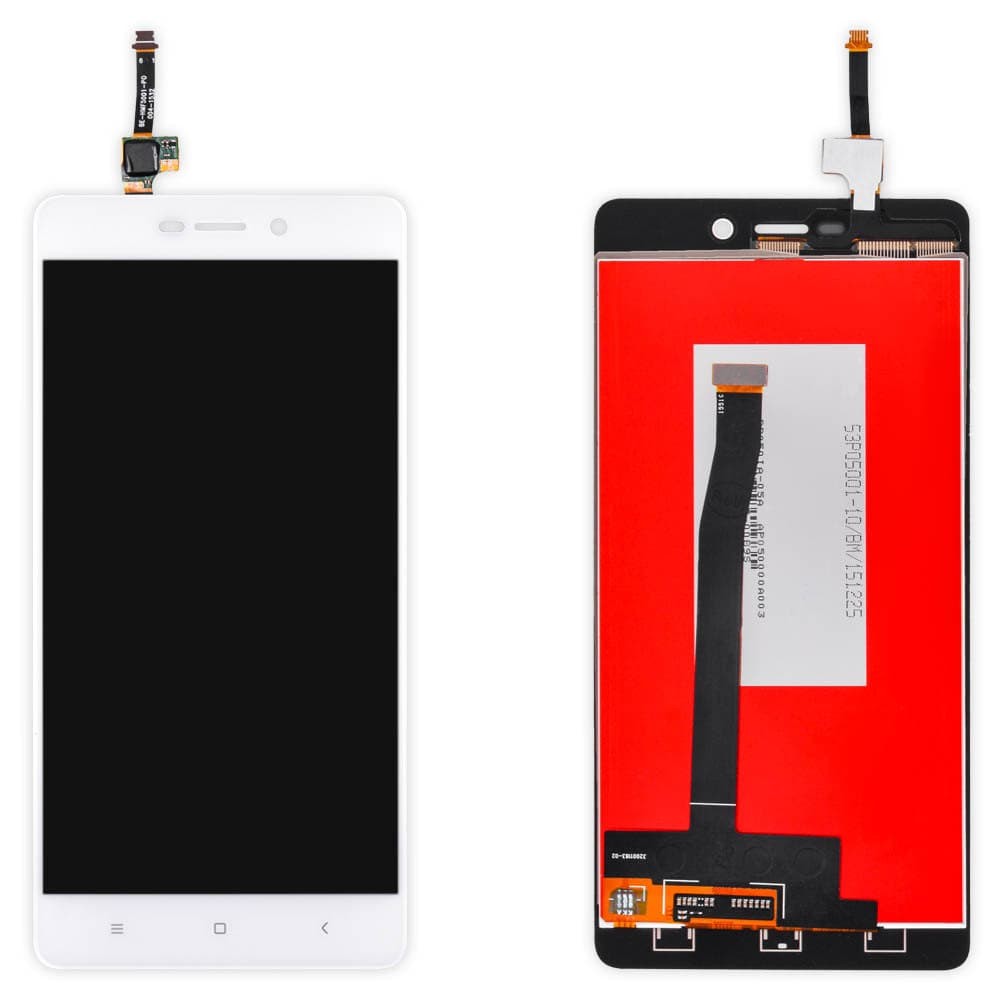 Дисплей для Xiaomi Redmi 3/3S/3X/3 Pro з тачскріном, білий, оригінал з заміненим склом фото 1