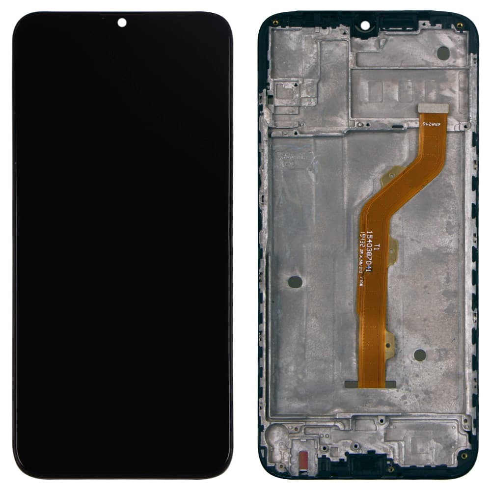 Дисплей для Infinix Hot 8, з тачскріном і рамкою в зборі, колір чорний фото 1