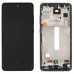 Дисплей для Samsung A528 Galaxy A52s 2021 (GH82-26861A), с тачскрином и рамкой, черный, сервисный оригинал миниатюра 1
