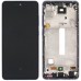 Дисплей для Samsung A528 Galaxy A52s 2021 (GH82-26861A), с тачскрином и рамкой, фиолетовый, сервисный оригинал миниатюра 1