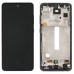 Дисплей для Samsung Galaxy A52s 2021 (A528) (GH82-26861A), с тачскрином и рамкой в сборе, цвет черный, IPS миниатюра 1