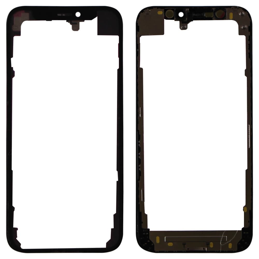 Скло з рамкою + OCA плівка для iPhone 12 mini, колір чорний фото 1