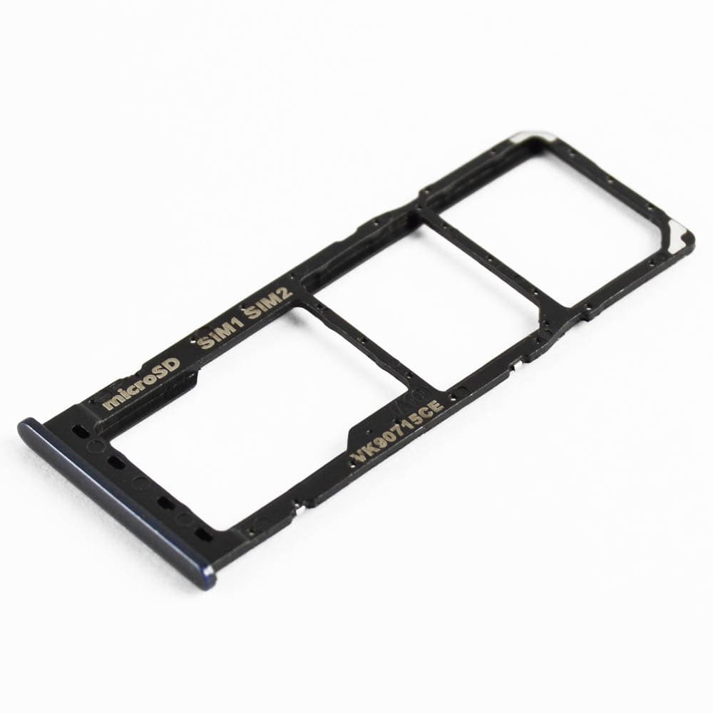 Держатель сим карты для Samsung A105 Galaxy A10 2019, цвет черный фото 1