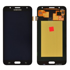 Дисплей Samsung J701 (J701H, J701F, J701M/DS) Galaxy J7 Neo з тачскріном у зборі, без рамки,  колір чорний, оригінал замінене скло