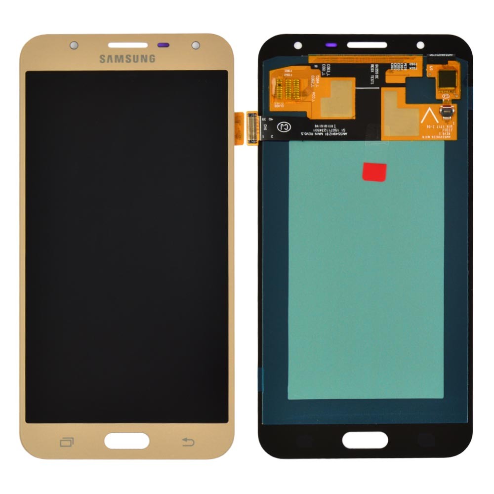 Дисплей для Samsung J701H, J701F, J701M /DS Galaxy J7 Neo с тачскрином в сборе, цвет золотой, OLED фото 1