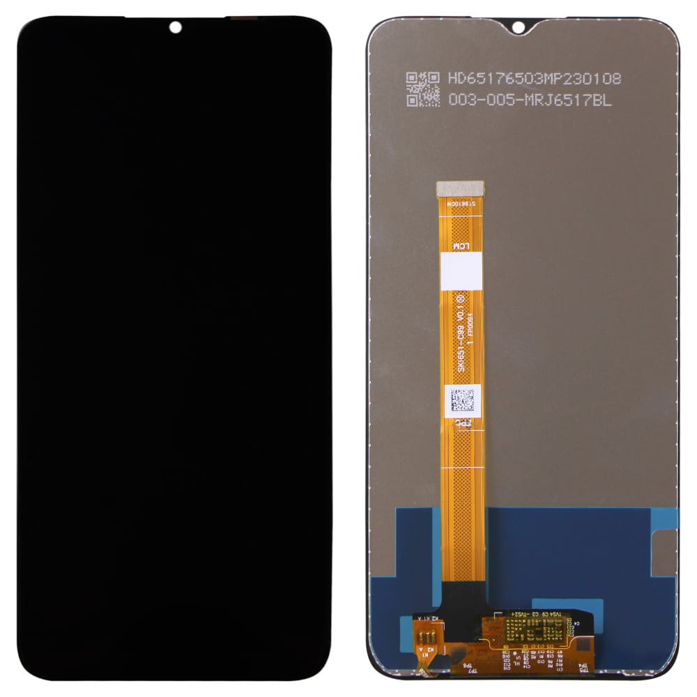 Дисплей для Realme C21Y/C25Y, с тачскрином в сборе, цвет черный, оригинал фото 1