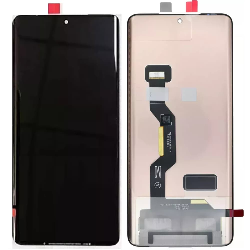 Дисплей для Motorola XT2403 Edge 50 Pro, з тачскріном, чорний, OLED фото 1