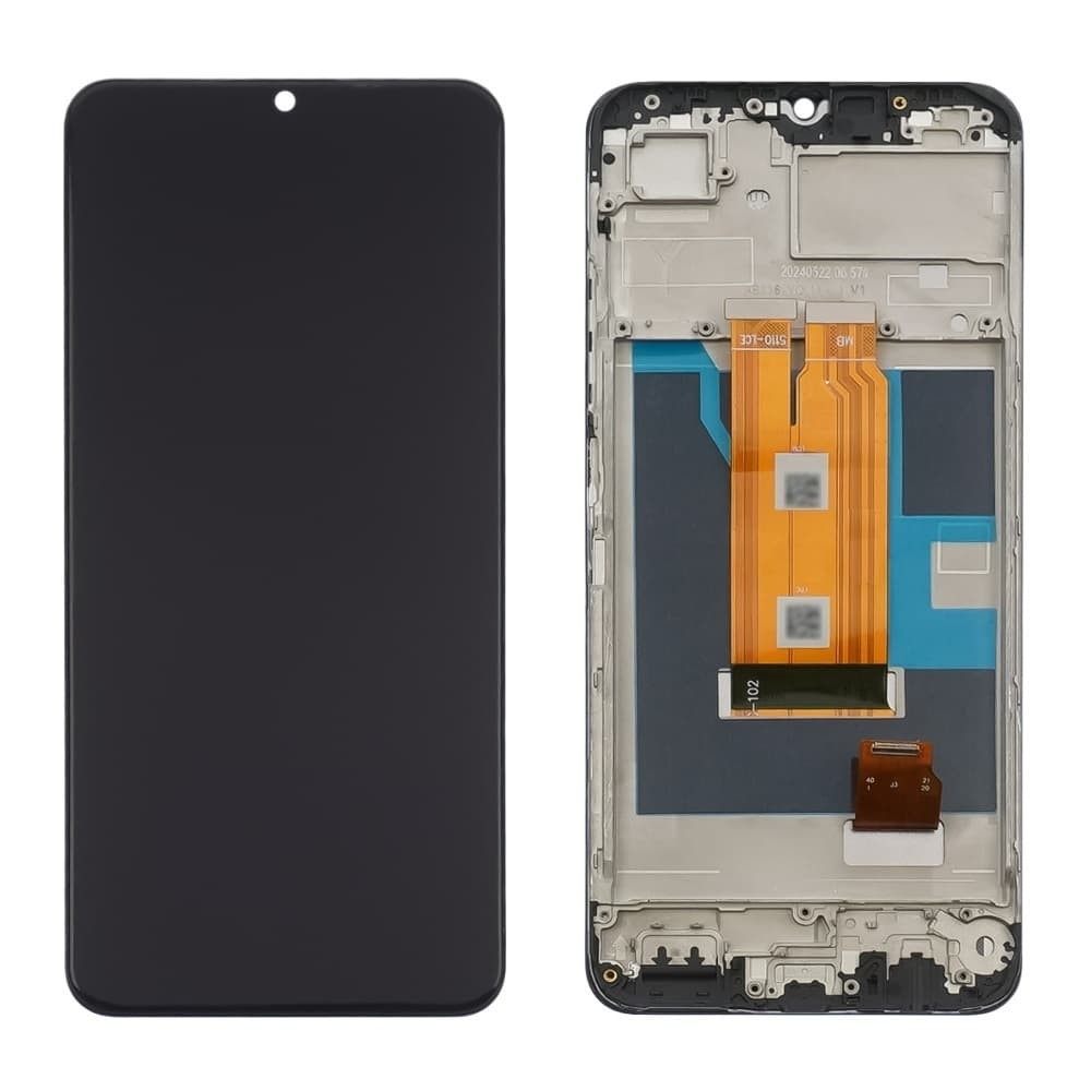 Дисплей для Realme C61, с тачскрином и рамкой, черный фото 1