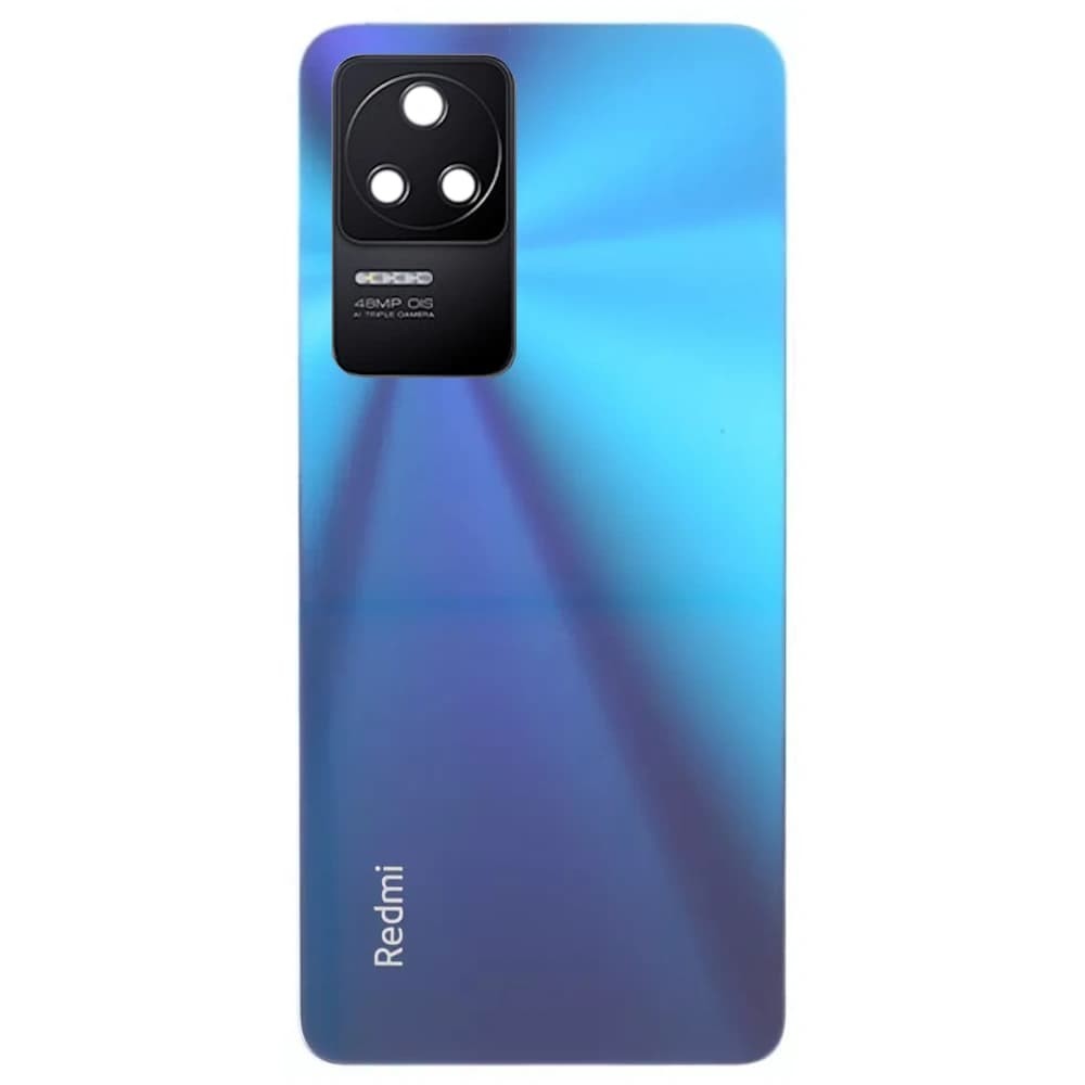 Задня кришка для Xiaomi Poco F4/ Redmi K40S, зі склом камери, колір синій фото 1