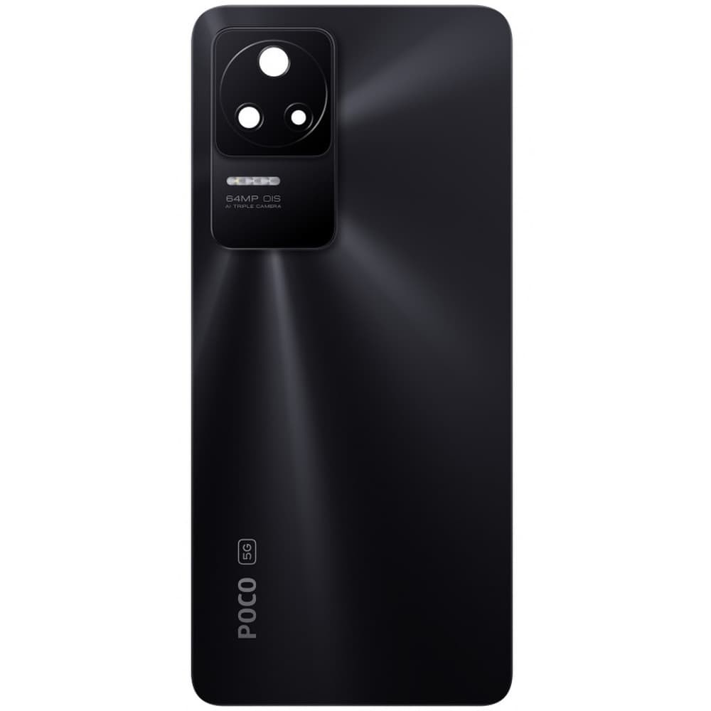 Back Cover Xiaomi Poco F4/ Redmi K40S with glass camera (black) фото 1 Задняя крышка для Xiaomi Poco F4/ Redmi K40S, со стеклом камеры, цвет черный фото 1